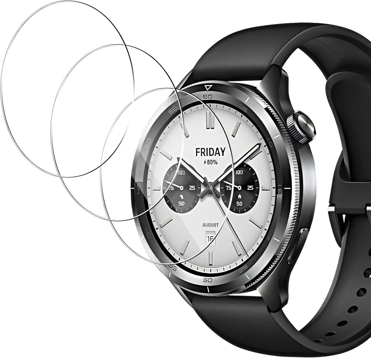3PCS Tempered Glass Smartwatch - Xiaomi Smartwatch Accessories 评论和价格
