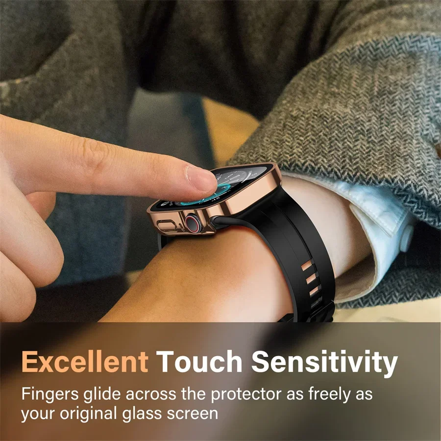 Glass+cover For Apple Watch ca - Smartwatch Watch Accessories For Women 评论和价格
