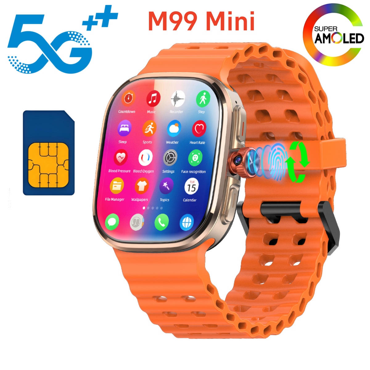 M99 Mini Smartwatch 5G Android - Smartwatch Faces 评论和价格