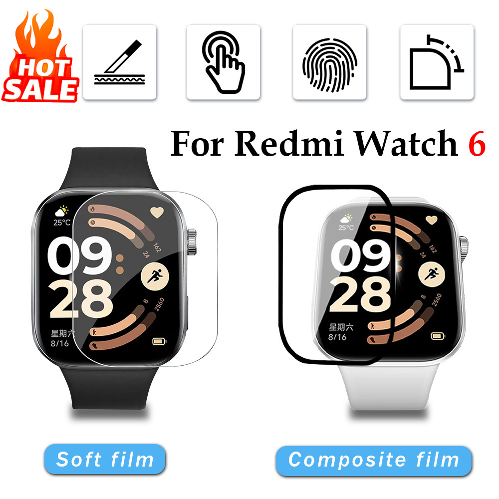 1-5Pcs Soft Film for Xiaomi Re - Smartwatch Case 评论和价格