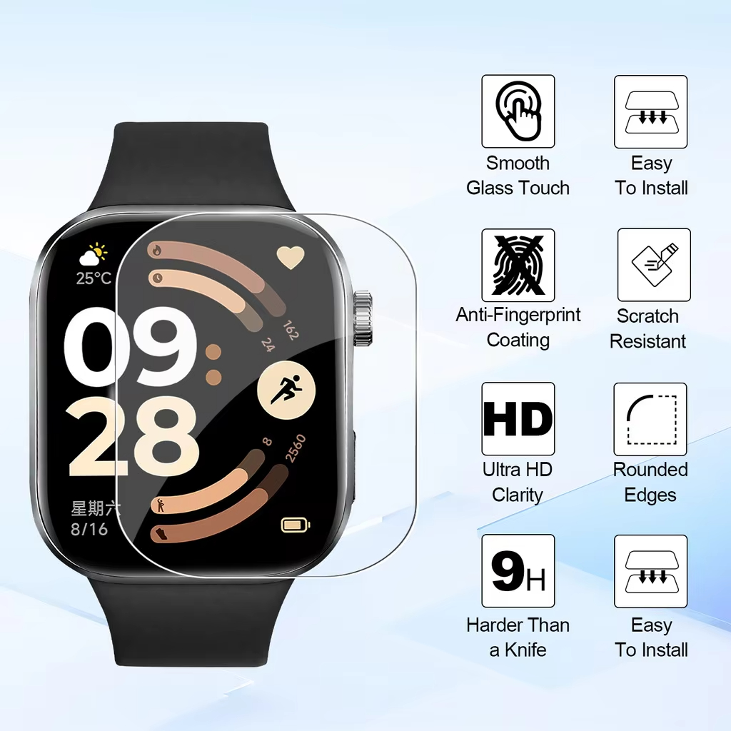 1-5Pcs Soft Film for Xiaomi Re - Smartwatch Case 评论和价格