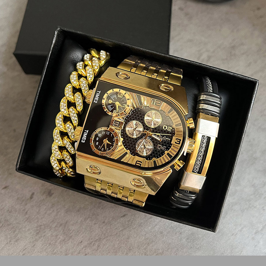 Men's luxury rectangular gold  - Smartwatch Faces 评论和价格