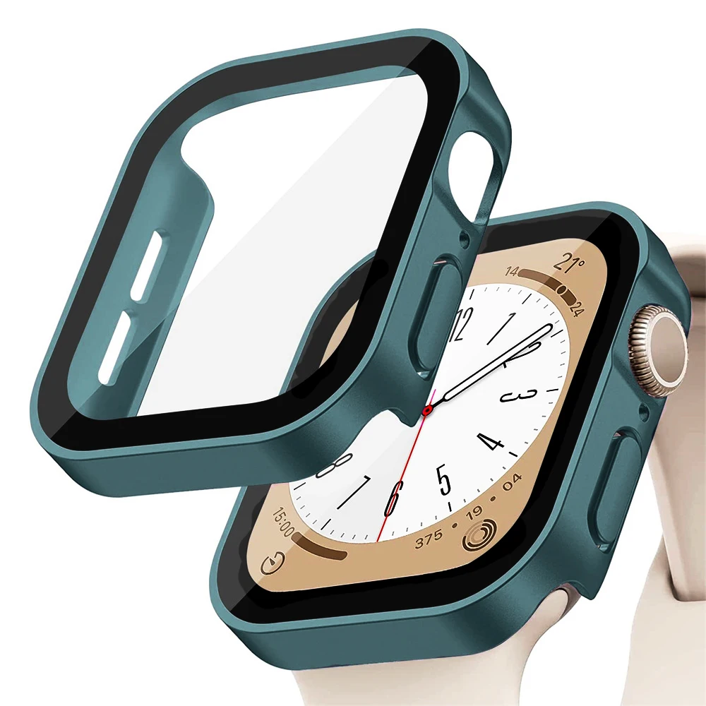 Glass+cover For Apple Watch ca - Smartwatch Watch Accessories For Women 评论和价格
