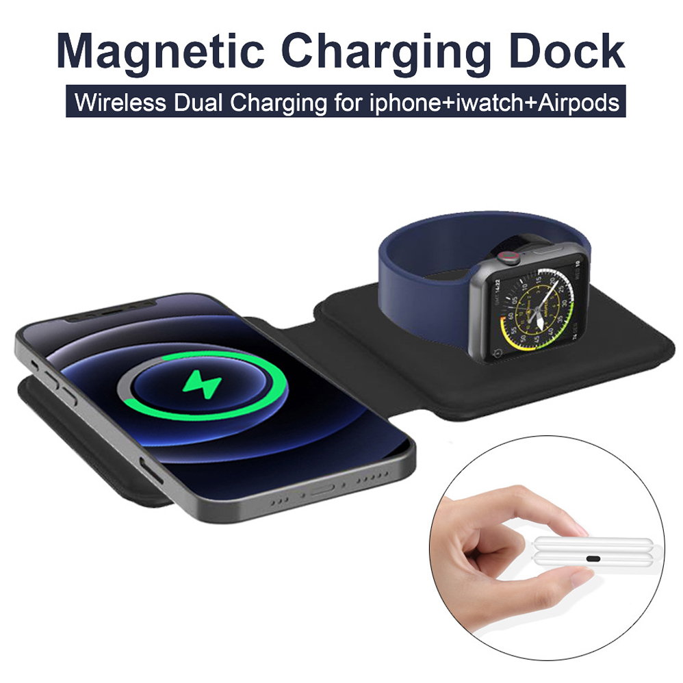 2IN1 Magnetic Wireless Charger - Smartwatch X12 评论和价格