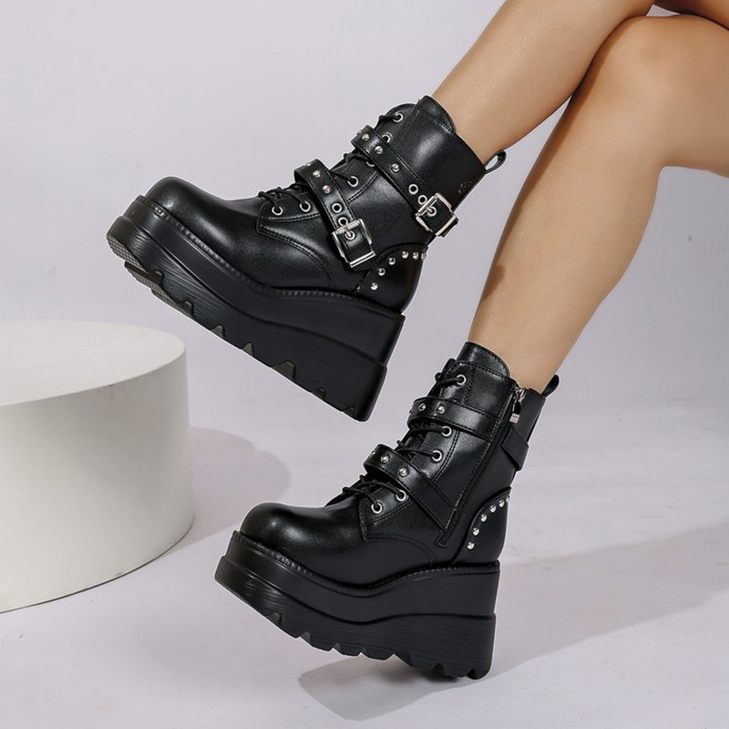 Women Leather Ankle Booties Wo - Leather Classic Strap 评论和价格