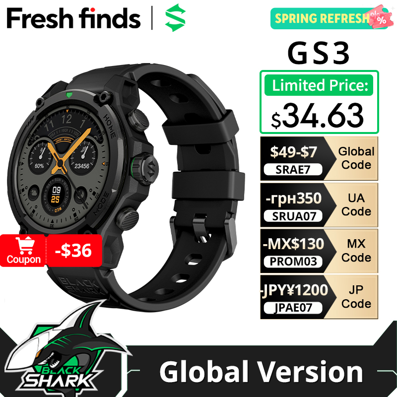 [World Premiere]Blackshark GS3 - Smartwatch Faces 评论和价格
