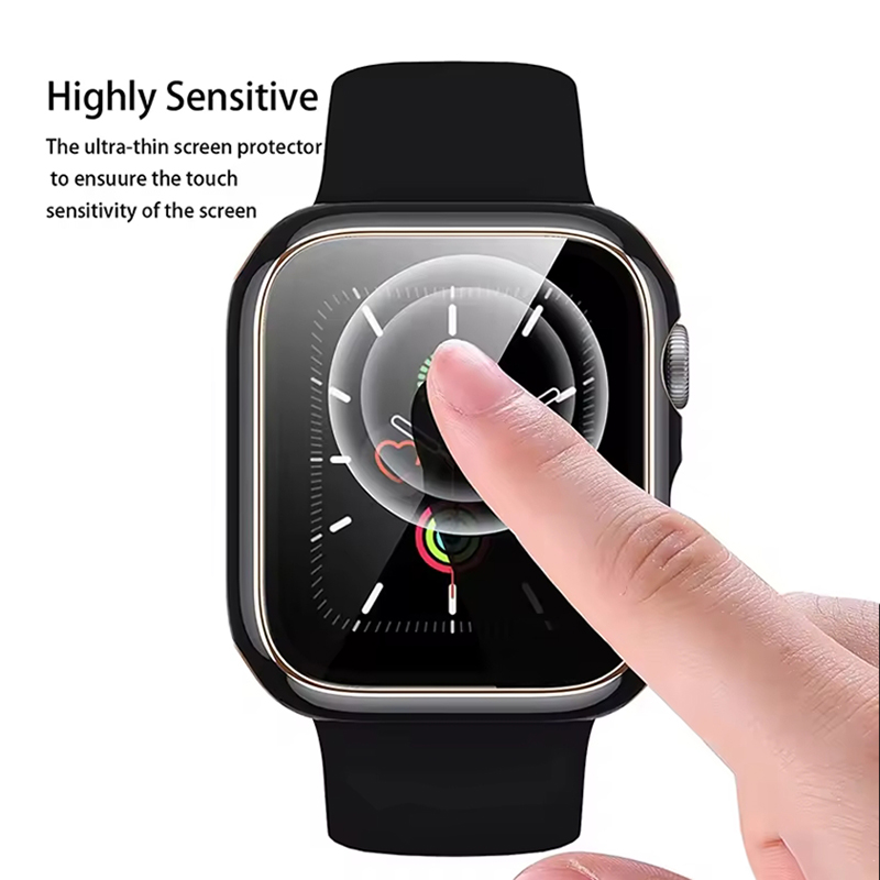 Tempered Glass+Cover For Apple - Smartwatch Case 评论和价格