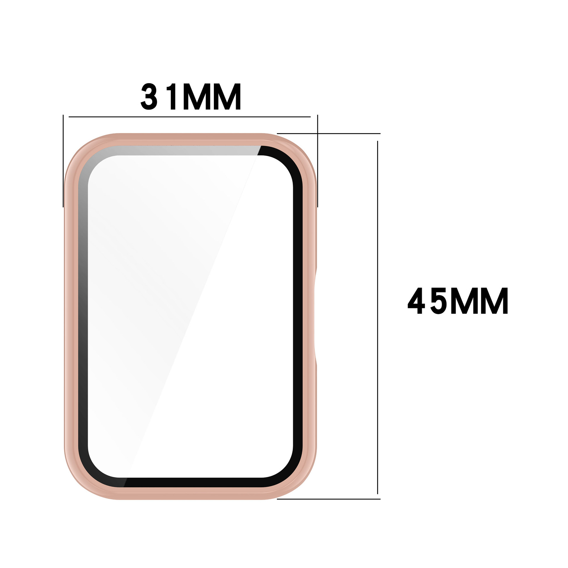Glass+Case For Samsung Galaxy  - Smartwatch Watch Accessories For Women 评论和价格