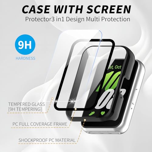 Glass+Case For Samsung Galaxy  - Smartwatch Watch Accessories For Women 评论和价格