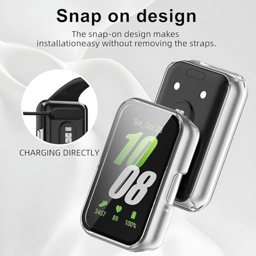 Glass+Case For Samsung Galaxy  - Smartwatch Watch Accessories For Women 评论和价格