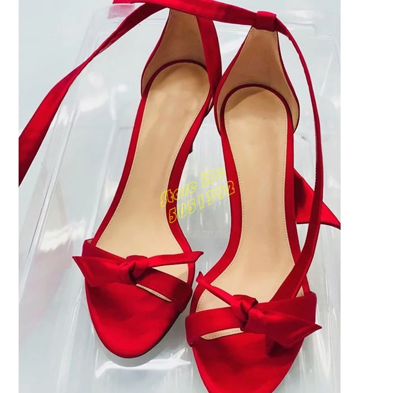 Leather Knot Stiletto High Hee - Leather Classic Strap 评论和价格
