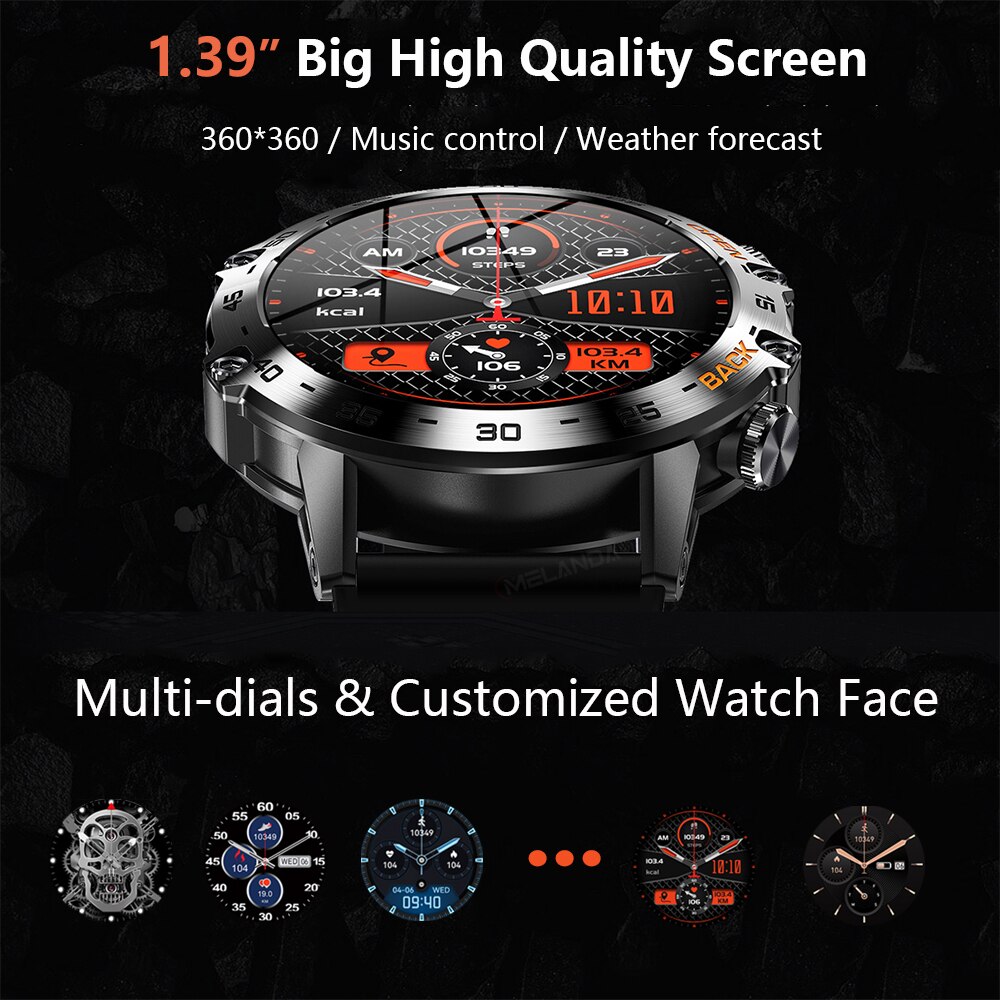 MEVADEN Steel 1.39 inch Men Lu - Smartwatch Faces 评论和价格
