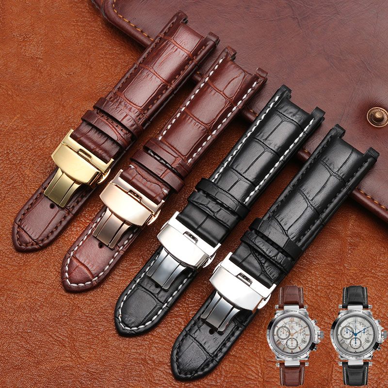 Notched Leather Watch strap 20 - Smartwatch Guess 评论和价格