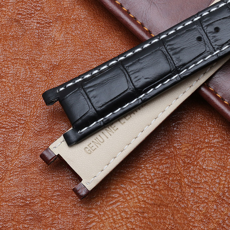 Notched Leather Watch strap 20 - Smartwatch Guess 评论和价格