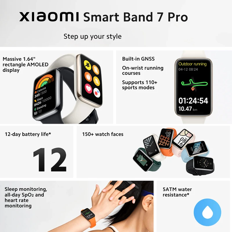Xiaomi Smart Band 7 Pro 1.64'' - Smartwatch Faces 评论和价格