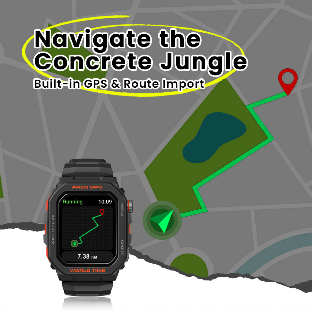 New Zeblaze Ares GPS Smart Wat - Smartwatch Instagram 评论和价格