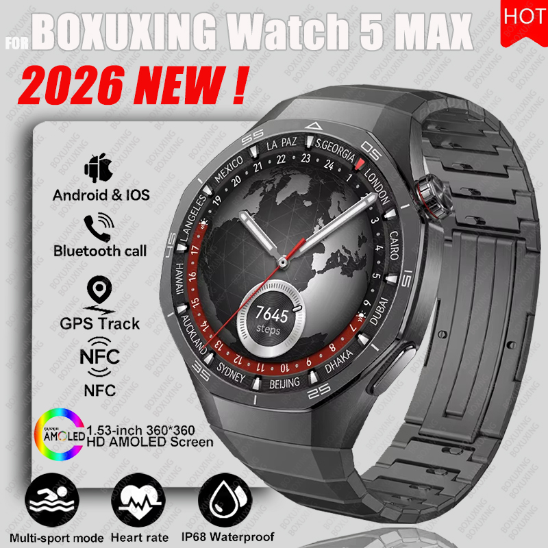 2026 New BOXUXING Watch 5 MAX  - Smartwatch Faces 评论和价格