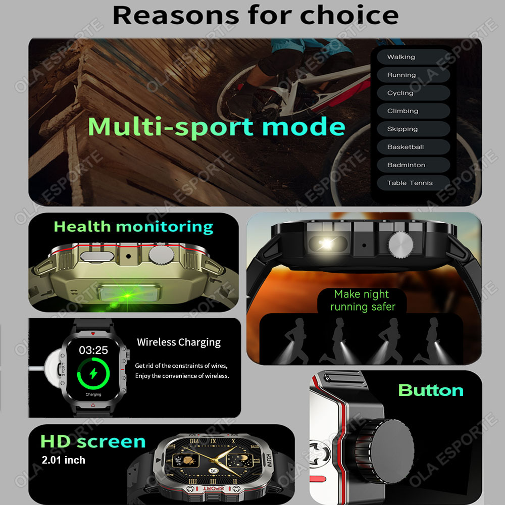 2026 New Military Smart Watch  - Smartwatch X12 评论和价格