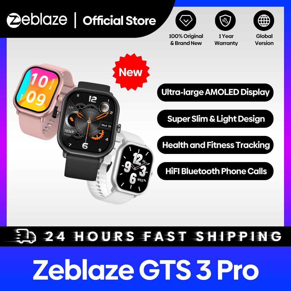 New Zeblaze GTS 3 Pro Voice Ca - Smartwatch X12 评论和价格