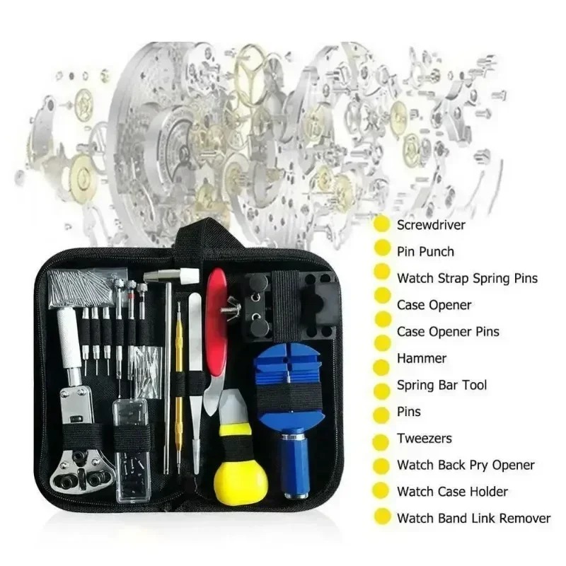 147Pcs Watchmaker Repair Tool  - Tool Kit Strap Change 评论和价格