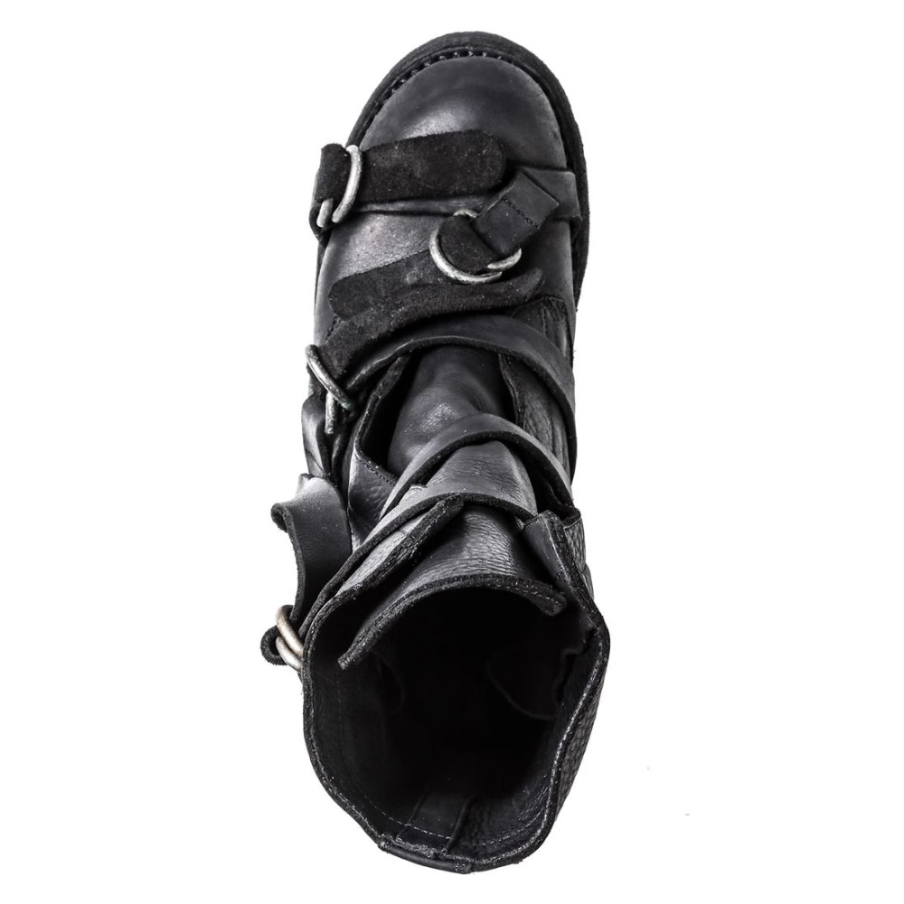Men's Leather Motorcycle Boots - Leather Classic Strap 评论和价格